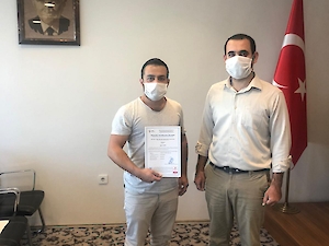 Mesleki Yeterlilik Belgelerimizi Teslim Ediyoruz