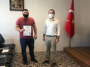 Mesleki Yeterlilik Belgelerimizi Teslim Ediyoruz