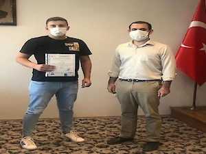 Mesleki Yeterlilik Belgelerimizi Teslim Ediyoruz