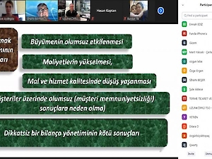 "Salgın Döneminde Kobilerin Finansmanı Ve Yatırım Araçlarının Seçimi" konulu bilgilendirme semineri Online olarak gerçekleşti.