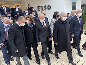 UTSO Başkanı Ercan İhtiyar Uzunköprü'nün Sorunlarını Binali Yıldırım'a Iletti