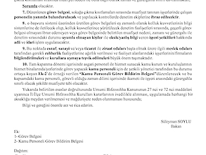!!!ÇOK ÖNEMLİ DUYURU!!! İçişleri Bakanlığı tarafından Görev Belgelerinin Nasıl Düzenleneceğine Dair Genelge Yayınlandı