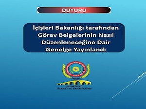 !!!ÇOK ÖNEMLİ DUYURU!!! İçişleri Bakanlığı tarafından Görev Belgelerinin Nasıl Düzenleneceğine Dair Genelge Yayınlandı