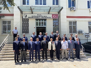 UTSO Başkanı Ercan Ihtiyar, Edirne Valisi Hüseyin Kürşat Kırbıyık’a Bilgilendirmede Bulundu