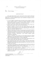 Covid-19 Tedbirleri 2020/9 Sayılı Genelge