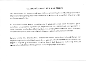 E-Belge Bilgi Notu