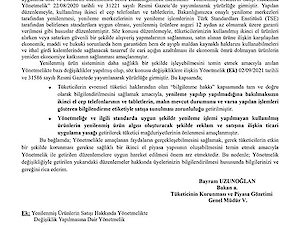 Cep Telefonu, Mobil Cihaz Gibi Yenilenmiş Ürünlerin Satışı Hakkında Yönetmelik Değişikliği Duyurusu !!!
