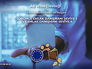 Odamızda; AB Hibe Destekli Motorlu Kara Taşıtları Alım Satım Sorumlusu Seviye 5 ve Sorumlu Emlak Danışmanı Seviye 5 Mesleki Yeterlilik Belgesi Sınavları’na başvurular başlamıştır.