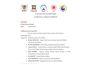II. Bulgar-türk Ticaret Zirvesi Katılımı !!!