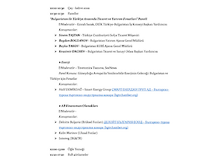 II. Bulgar-türk Ticaret Zirvesi Katılımı !!!