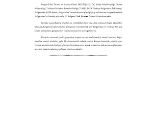 II. Bulgar-türk Ticaret Zirvesi Katılımı !!!