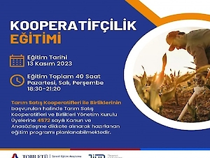 Kooperatifçilik Eğitimi Hakkında Duyuru