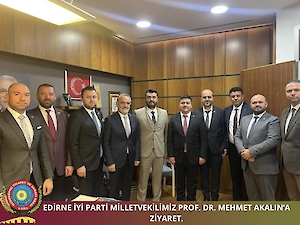 Başkanımız İsmail Akalın ve Bölge Oda Başkanlarından, Milletvekili Mehmet Akalın'a Ziyaret