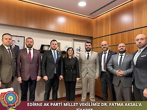 Başkanımız İsmail Akalın; Keşan ve Malkara TSO Başkanları İsmail Şapçı ve Tevfik Yamanoğlu ile Birlikte Edirne Milletvekili Dr. Fatma Aksal’ı Ziyaret Etti