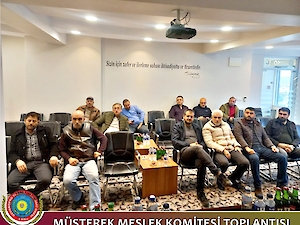 5 Aralık Cuma günü, odamız bünyesinde faaliyet gösteren Meslek Komitelerimizin Müşterek Toplantısını gerçekleştirdik
